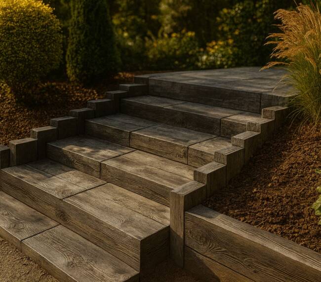 drewno-betonowe-schody-ogrodowe-betonowe-1